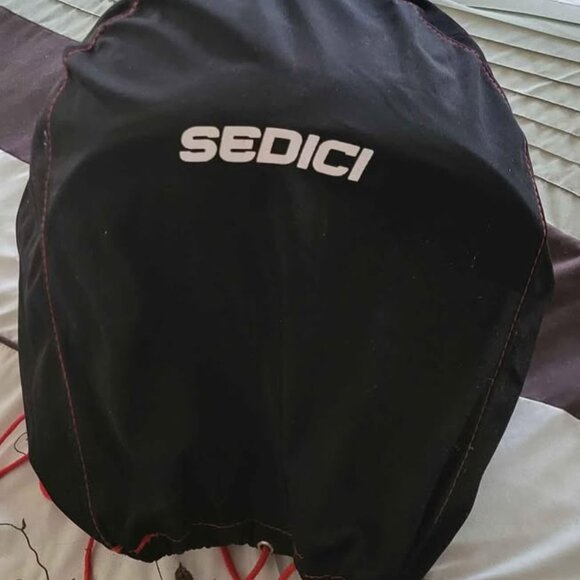 3/4 Sedici Motorcycle Helmet White Adjustable Clear and Tinted Shields with Bag - Picture 9 of 9